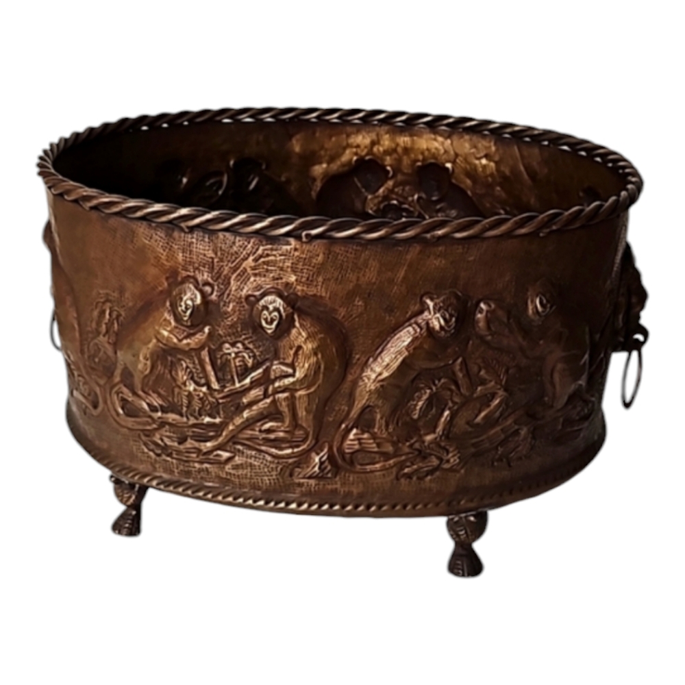 Castilian vintage monkeys large planter
